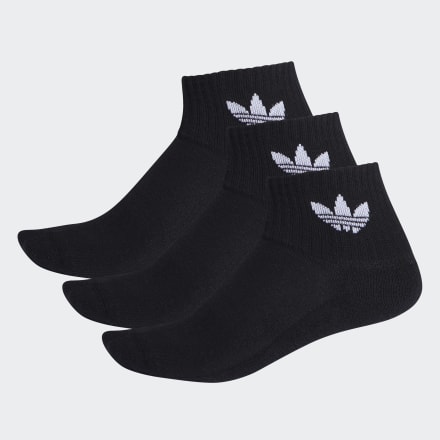 

Meias Mid-cut 3 Pares Unisex  adidas, Preto