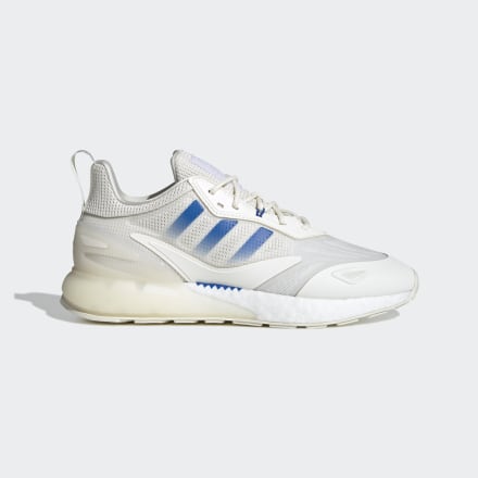adidas ZX 2K Boost 2.0 Shoes White / Off White / Blue Bird 14 - Men Lifestyle Trainers