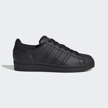 adidas Superstar Shoes Black / Black 5 - Kids Lifestyle Trainers