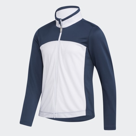 Adidas Girls' colorblock Full-Zip Layer Crew Navy 11-12 - Kids Golf Shirts,Sweatshirts