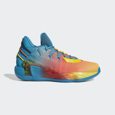 adidas Dame 7 Avatar Shoes Active Teal / Crew Yellow / Red 10.5 - Unisex Basketball Trainers