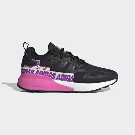 adidas ZX 2K Boost Shoes Black / White 8 - Women Lifestyle Trainers