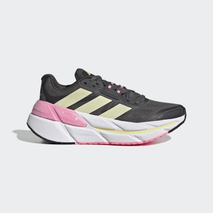 Adidas Adistar CS Shoes Grey Five / Almost Yellow / Beam Pink 5 - Women Running Trainers