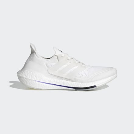 adidas Ultraboost 21 PrimeBlue Shoes Non Dyed / White / Cream White 8.5 - Unisex Running Trainers