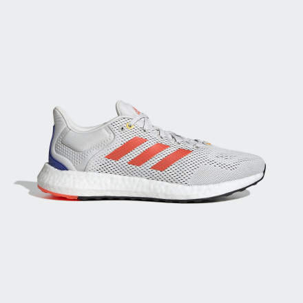 adidas Pureboost 21 Shoes Crystal White / Red / Sonic Ink 9 - Men Running Sport Shoes,Trainers