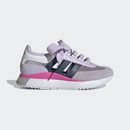 adidas SL Andridge Lite Shoes Purple Tint / Crew Navy / Screaming Pink 9 - Women Lifestyle Trainers