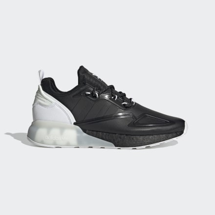 adidas ZX 2K Boost Shoes Black / White 8 - Men Lifestyle Trainers