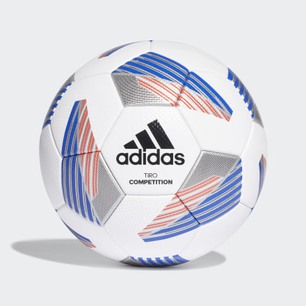 adidas Tiro Competition Ball White / Black / Royal Blue / Silver Metallic 4 - Men Football Balls