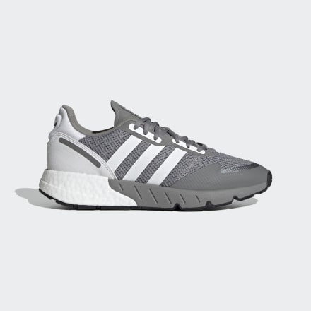 adidas ZX 1K Boost Shoes Grey / White / Black 11 - Unisex Lifestyle Trainers
