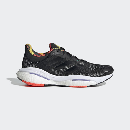 adidas Solarglide 5 Shoes Black / Solar Red 5 - Women Running Trainers