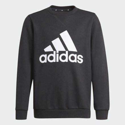 adidas Essentials Sweatshirt Black / White 11-12 - Kids Lifestyle Shirts,Sweatshirts