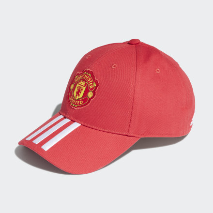 adidas Manchester United Baseball Cap Red / White OSFW - Unisex Football Headwear