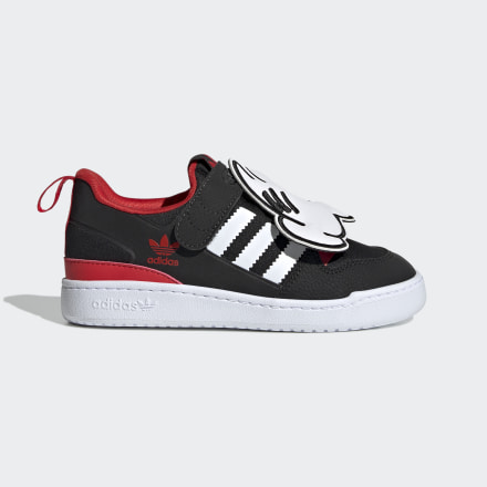 adidas Disney Forum 360 Shoes Black / White / Vivid Red 1 - Kids Lifestyle Trainers