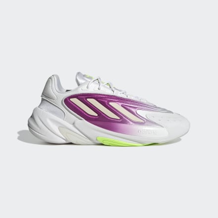 adidas Ozelia Shoes White / Wonder White / Signal Green 9.5 - Women Lifestyle Trainers