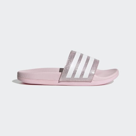 adidas Adilette Comfort Slides Pink / White / Pink 4 - Kids Swimming Sandals & Thongs,Sport Shoes