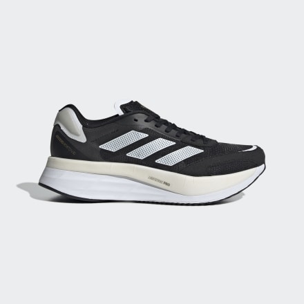 Adidas Adizero Boston 10 Shoes Black / White / Gold Metallic 7 - Women Running Sport Shoes,Trainers