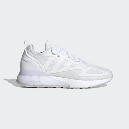 adidas ZX 2K Boost Shoes White / Grey 7 - Unisex Lifestyle Trainers