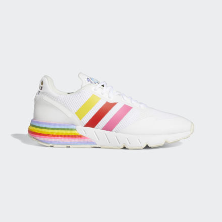 adidas ZX 1K Boost Pride Shoes White / Off White 7.5 - Men Lifestyle Trainers