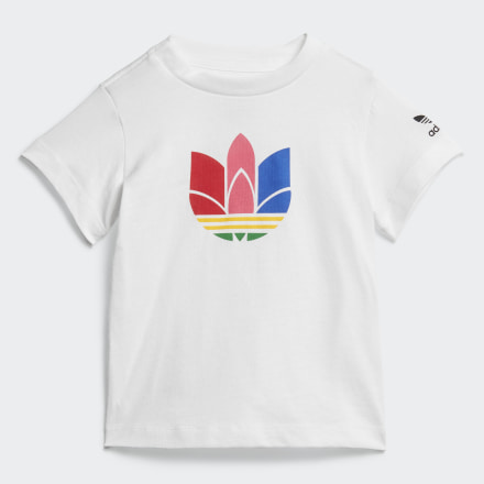 

Camiseta Adicolor 3D Trefoil Kids  adidas, Branco