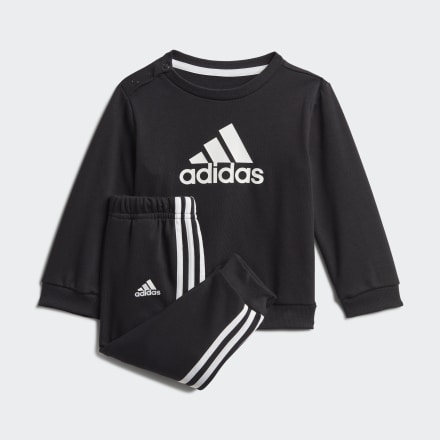 adidas Badge of Sport French Terry Jogger Black / White 6-9M - Kids Training Tracksuits