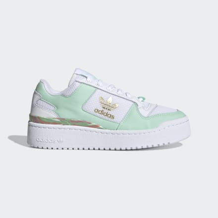 Adidas Forum Bold Shoes White / Frozen Green / Matte Gold 7.5 - Women Lifestyle Trainers