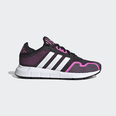 Adidas Swift Run X Shoes Black / White / Screaming Pink 7 - Women Lifestyle Trainers