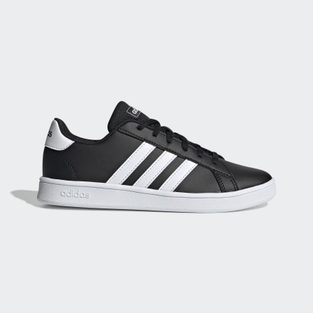 adidas Grand Court Shoes Black / White 1 - Kids Tennis,Lifestyle Sport Shoes,Trainers