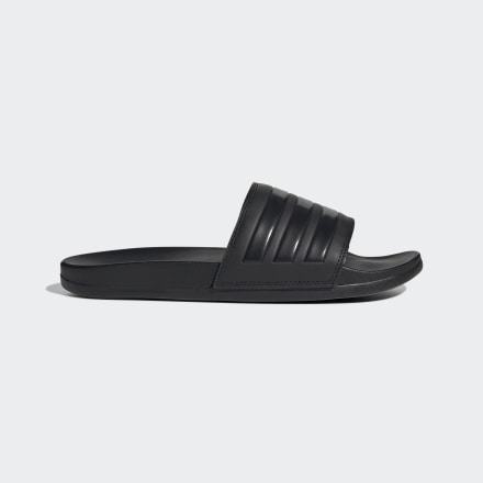 Adidas Adilette Comfort Slides Black / Black 6 - Unisex Swimming Sandals & Thongs
