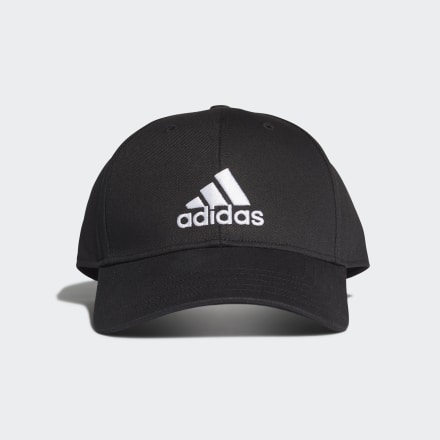 Adidas COTTON BASEBALL CAP Black / White OSFW - Unisex Lifestyle Headwear