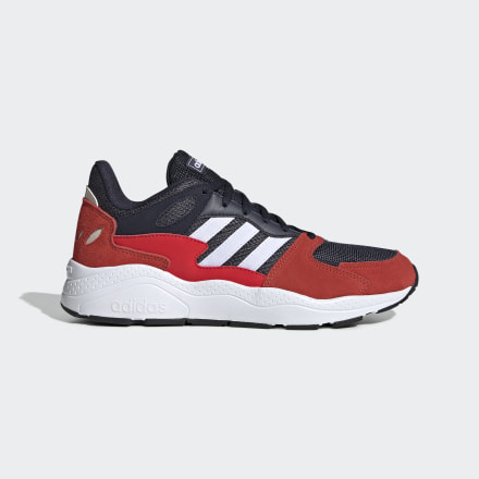 adidas Crazychaos Shoes Trace Blue / White / Active Red 8 - Men Lifestyle,Running Trainers
