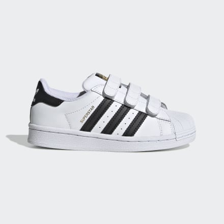 adidas Superstar Shoes White / Black / White 12K - Kids Lifestyle Trainers