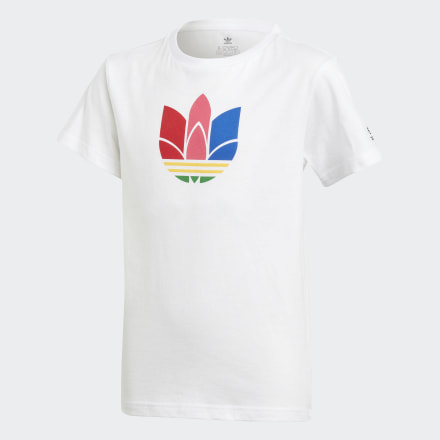 

Camiseta Adicolor Trefoil 3D Kids  adidas, Branco