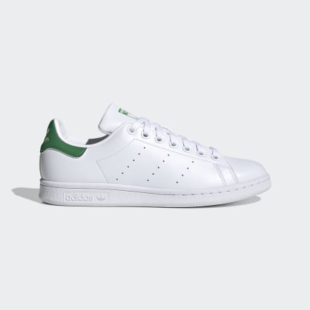 adidas Stan Smith Shoes White / Green / White 7 - Women Lifestyle Trainers