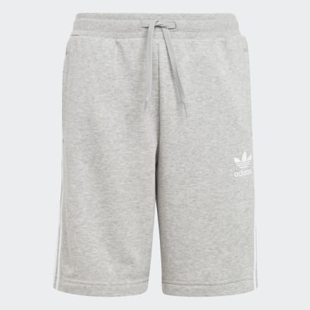 adidas Adicolor Shorts Grey / White 10-11 - Kids Lifestyle Shorts