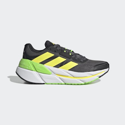 Adidas Adistar CS Shoes Grey Five / Beam Yellow / Solar Green 7 - Men Running Trainers