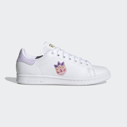 adidas Stan Smith Shoes White / Purple Tint / Matte Gold 8.5 - Women Lifestyle Trainers
