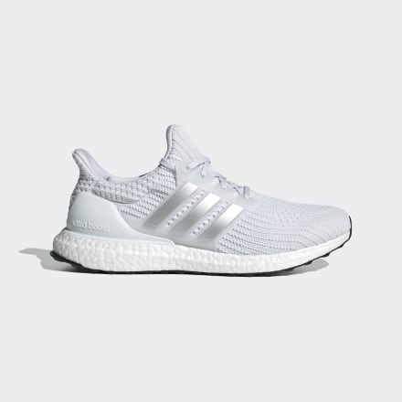 adidas Ultraboost 4.0 DNA Shoes White / Silver Metallic / Black 8 - Men Running Trainers