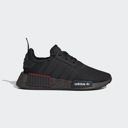 Adidas NMD_R1 Refined Shoes Black / Grey 4 - Kids Lifestyle Trainers