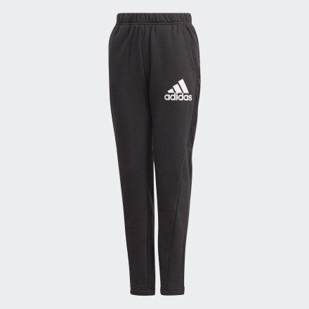 adidas Badge of Sport Fleece Pants Black / White 7-8Y - Kids Training Pants