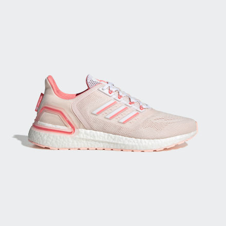 Adidas Ultraboost 20 Lab Shoes Orange / White / Pink Tint 10 - Unisex Running Trainers