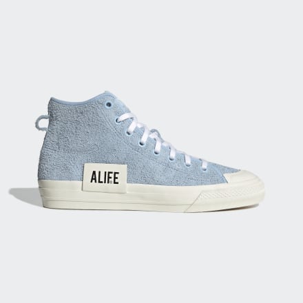 Adidas Nizza Hi Alife Shoes Clear Sky / Clear Sky / Off White 9 - Men Lifestyle Trainers