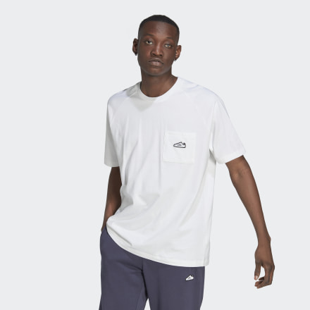 Adidas EmbroideRed Tee White XL - Men Lifestyle Shirts