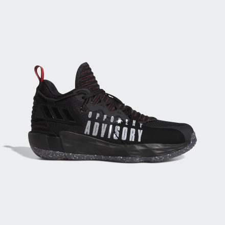 Adidas Dame 7 EXTPLY: Opponent Advisory Shoes Black / White / Vivid Red 8.5 - Unisex Basketball Sport Shoes,Trainers