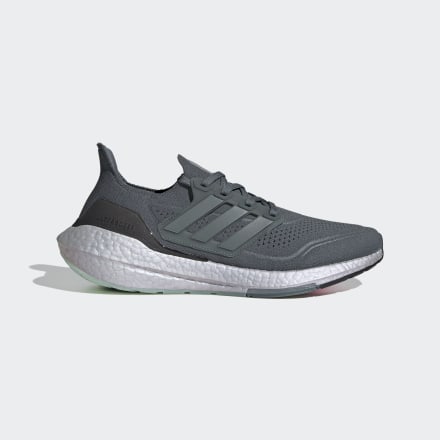 adidas Ultraboost 21 Shoes Blue Oxide / Blue Oxide / Hazy Green 8.5 - Unisex Running Trainers