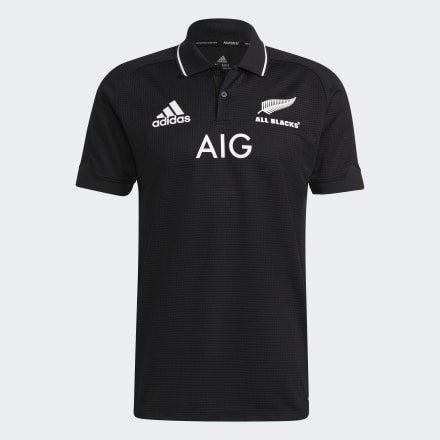 adidas All Blacks PrimeBlue Replica Polo Shirt Black 3XL - Men Rugby Jerseys,Shirts