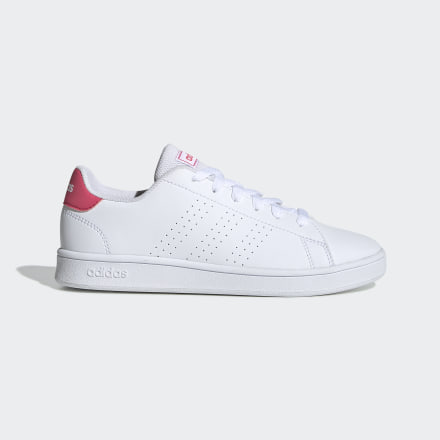Adidas Advantage Shoes White / Real Pink / White 7 - Kids Tennis,Lifestyle Sport Shoes,Trainers