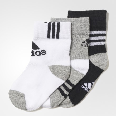 

Meia Ankle Mid Fun Kids - 3 Pares Kids  adidas, Preto