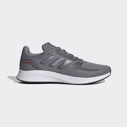 adidas Run Falcon 2.0 Shoes Grey / Iron Metallic / Solar Red 11 - Men Running Sport Shoes,Trainers