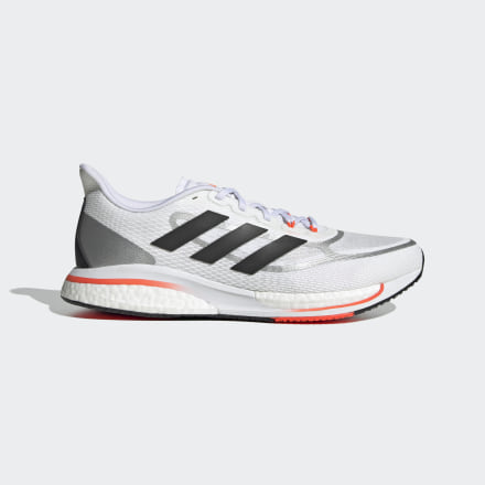 adidas Supernova+ Shoes White / Black / Red 8 - Men Running Sport Shoes,Trainers