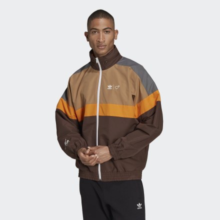 Adidas Human Made Windbreaker Cardboard / Tangerine M - Men Lifestyle Jackets